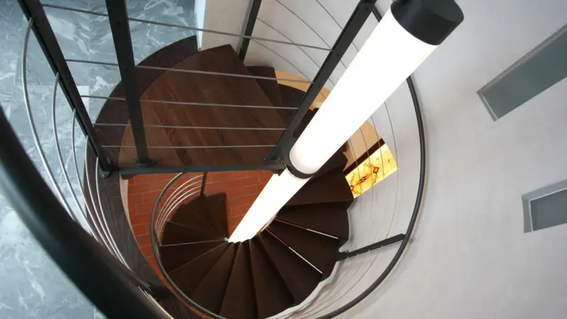 scala chiocciola elicoidale lux