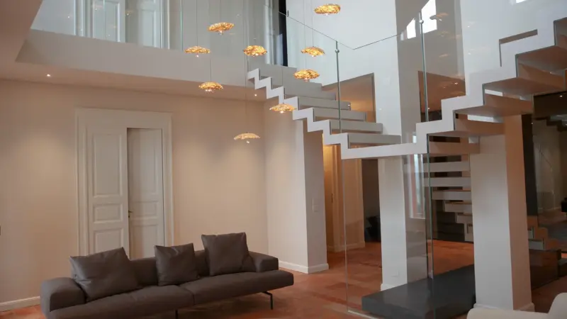 scala di lusso realizzata a disegno