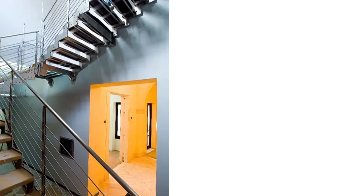 scala interno Museo vista alto Palazzo Monferrato
